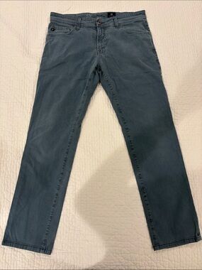 Ag Adriano Goldschmied Men's Straight Jeans in Slate Blue